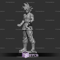 Goku SSJ God STL Files Dragonball