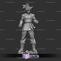 Goku SSJ God STL Files Dragonball