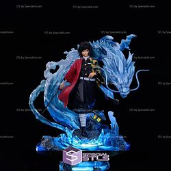 Giyu Tomioka STL Files Water Dragon Demon Slayer