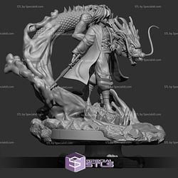 Giyu Tomioka STL Files Water Dragon Demon Slayer