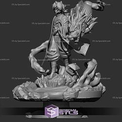 Giyu Tomioka STL Files Water Dragon Demon Slayer