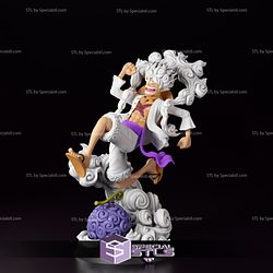 Luffy Nika Gear 5 Running 3D Printing Model 3D Model