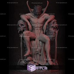 Mephisto on Throne 3D Printing Model Marvel Viallin 3D Model