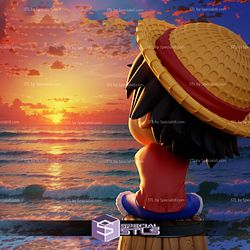 Monkey D Luffy Chibi 3D Model One Piece STL Files