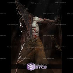 Pyramid Head and Wall 3D Model Silent Hell STL Files
