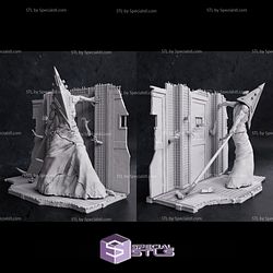 Pyramid Head and Wall 3D Model Silent Hell STL Files