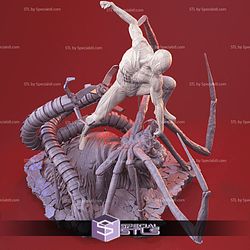 Spider-Man PS4 Suit Diorama 3D Printing Model 3D Model