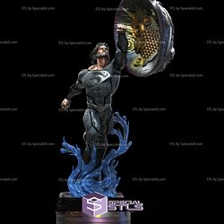 Superman Long Hair 3D Printing Model in Black Suit