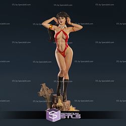 Vampirella Standing V5 STL Files 3D Print