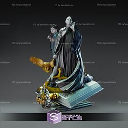 Lord Voldemort and Harry Potter Diorama STL Files 3D Printing Figurine