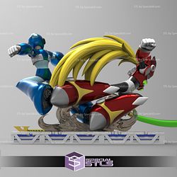 Megaman X and Zero 3D Print STL Battle Mode