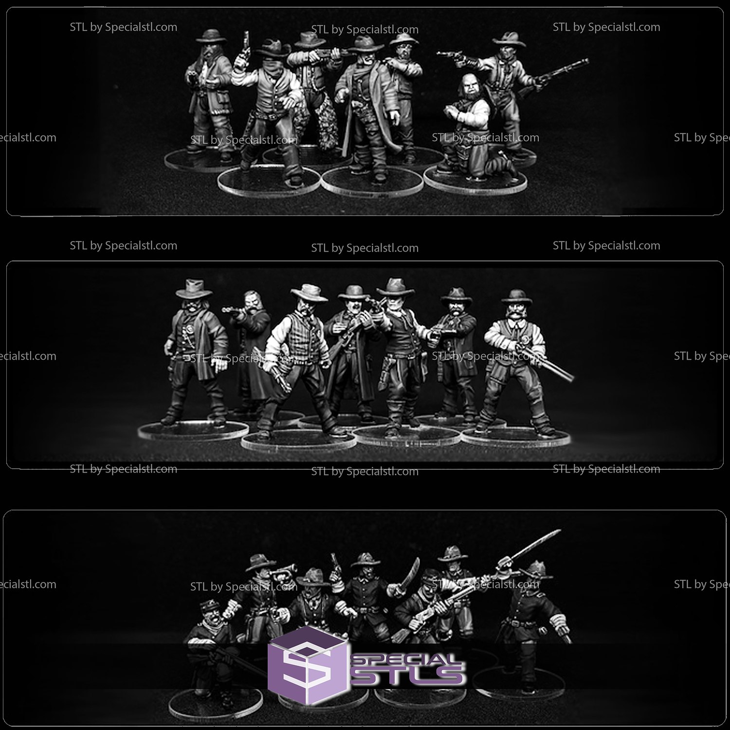 Join or Die Wanted Collection STL Miniatures