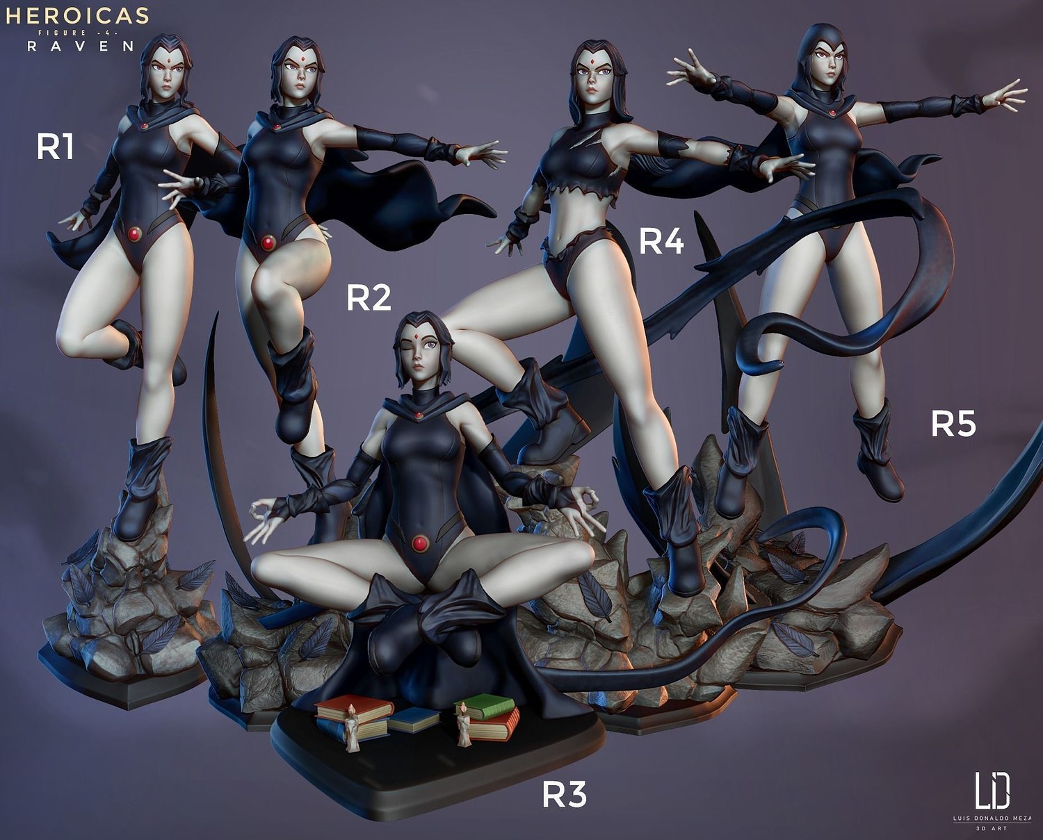 Raven Various Pose From DC