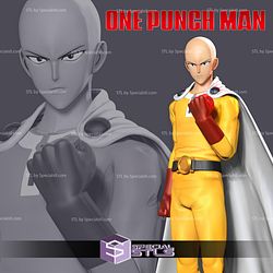 Angry Saitama One Punch Man STL Files