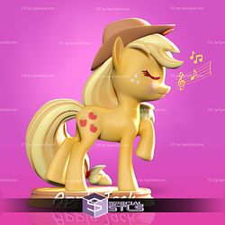 AppleJack Little Pony Ready to 3D Print