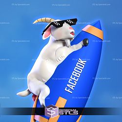 Aquagoat goat on Rocket STL Files Fanart