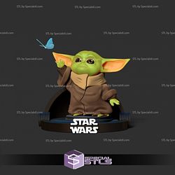 Baby Yoda Butterfly STL Files