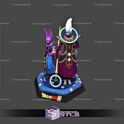 Beerus Sama and Whis Dragonball Ready to 3D Print