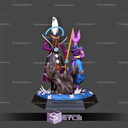 Beerus Sama and Whis Dragonball Ready to 3D Print