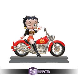 Betty Boop The Biker Fanart STL Files