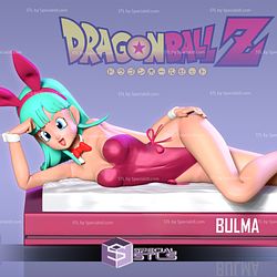 Bunny Bulma Lying STL Files Dragonball