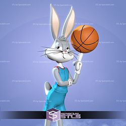 Bugs Bunny Basketball 3D Model Space Jam