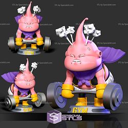 Buu with Gym Ready to 3D Print