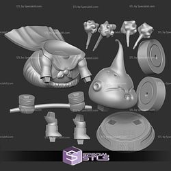 Buu with Gym Ready to 3D Print
