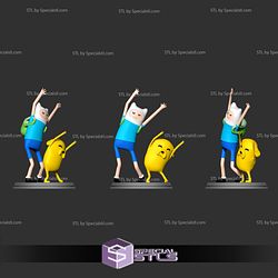 Finn and Jake Adventure Time 3D Model