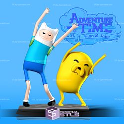 Finn and Jake Adventure Time 3D Model