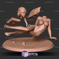 Girl with Pillows Fanart 3D Printable