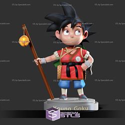 Young Goku 3D Print Ready Fanart