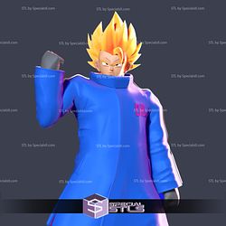 Goku in a Blue Jacket 3D Print Model
