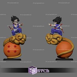 Goku Kid Flying V2 STL Files