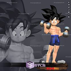 Kid Goku with Gym Dragonball STL Files