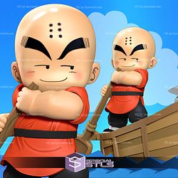 Kid Krillin Boat 3D Printable Dragonball