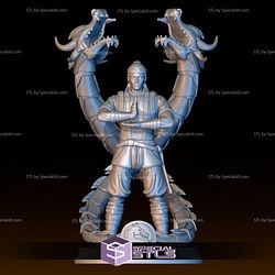 Liu Kang and Dragon 3D Model Mortal Kombat