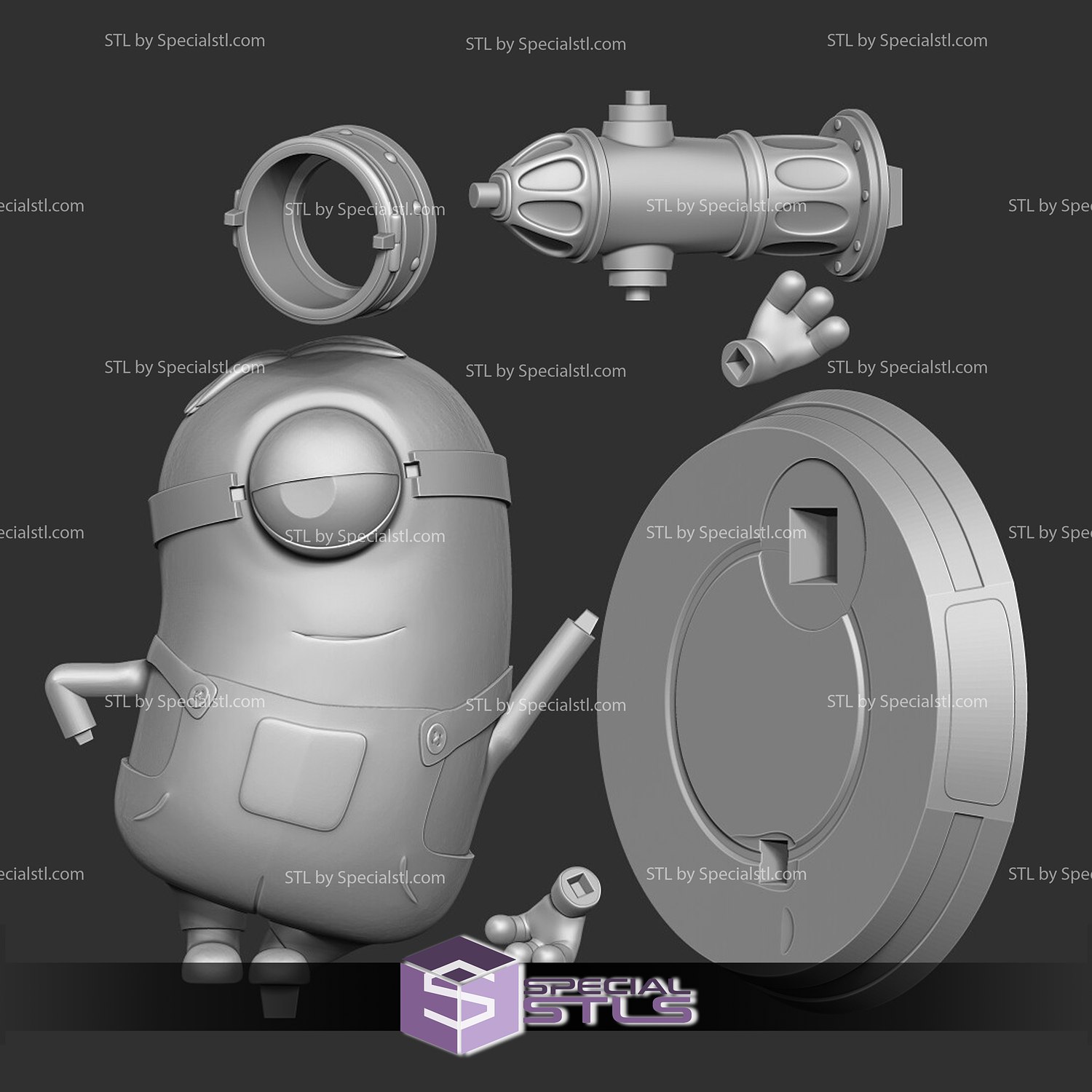 Minion Stuart 3D Print Ready | SpecialSTL