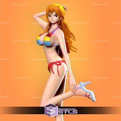 Nami Bikini Standing One Piece STL Files