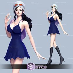Nico Robin Blue Dress V2 3D Printable