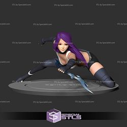 Psylocke Cartoon Style STL Files