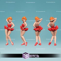 Red Hot Riding Hood and McWolf Tex Avery 3D Model