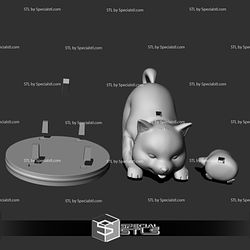 Shiba Inu and Little Chicken 3D Printable