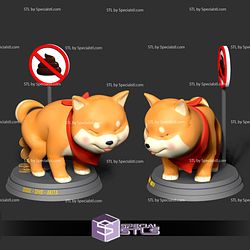 Shiba with cryptocurrency Dogecoin 3D Printable Fanart