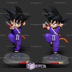 Teen Goku Purple Suit STL Files