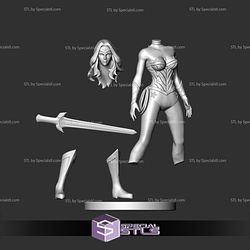 Wonder Woman Basic Pose Ready to 3D Print
