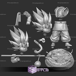 Fat Goku Kid Ready to 3D Print