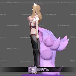 Ahri Naked NSFW Ready to 3D Print 3D Model