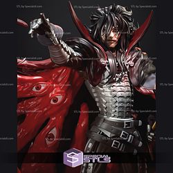 Alucard Hellsing and Horse STL Files 3D Model