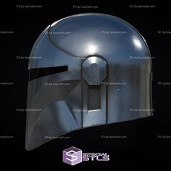 Cosplay STL Files Medieval Mandolarian Helmet Wearable 3D Print